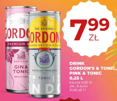 Drink Gordon's & Tonic promocja w Duży Ben