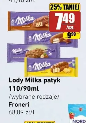 Lody na patyku Milka promocja w API Market