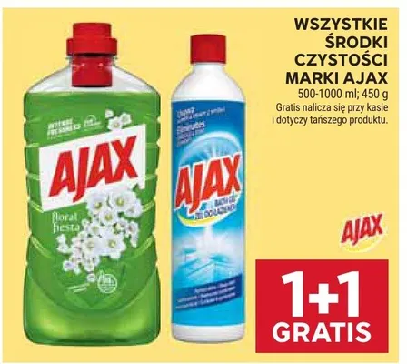 Wszystkie środki czystości marki Ajax promocja w Stokrotka