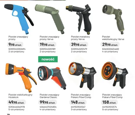 Pistolet metalowy prosty Verve promocja w Castorama