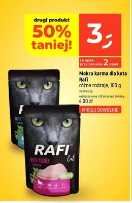 Mokra karma dla kota Rafi z indykiem promocja w Dealz