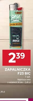 Zapalniczka F23 BIC promocja w Stokrotka