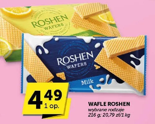 Wafle wybrane rodzaje promocja w Groszek