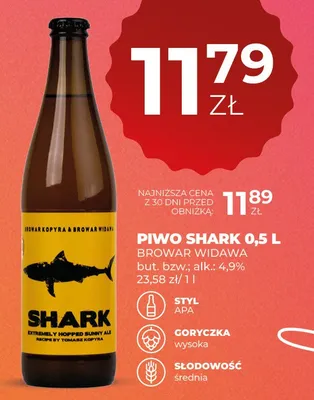 Piwo Shark promocja w Duży Ben