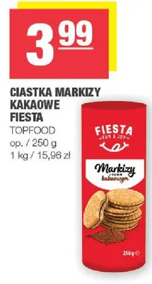 Ciastka markizy kakaowe Fiesta promocja w SPAR