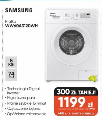 Pralka Samsung WW60A3120WH promocja w Max Elektro