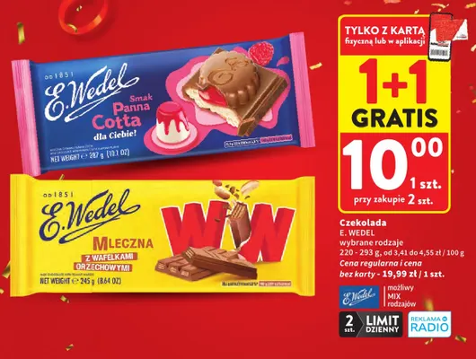 Czekolada smak Panna Cotta promocja w Intermarche