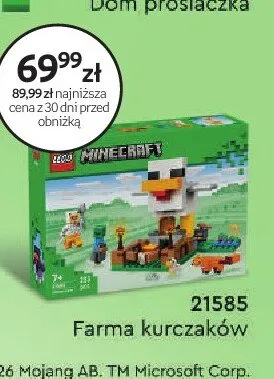 Klocki LEGO Minecraft 21585 Farma kurczaków promocja w Dzień Dziecka
