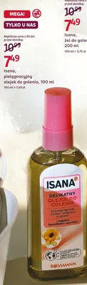 Olejek do golenia Isana pielęgnacyjny promocja w Rossmann