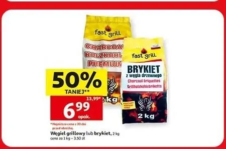 Węgiel grillowy Fast Grill promocja w Auchan