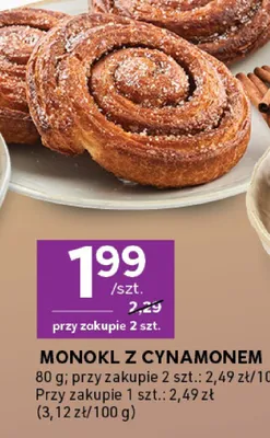 Monokl z cynamonem promocja w Stokrotka