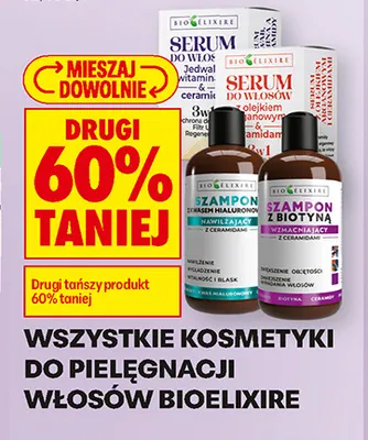 Serum do włosów z olejkiem arganowym Bioelixire promocja w Biedronka