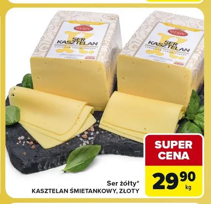 Ser żółty Kasztelan śmietankowy Sierpc promocja w Carrefour Express