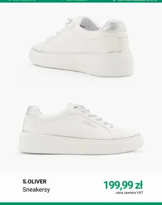 Sneakersy s.Oliver promocja w Deichmann