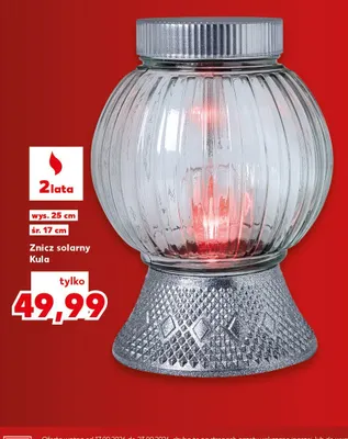 Znicz solarny Kula promocja w Kaufland