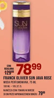 Woda perfumowana Sun Java Rose promocja w Drogerie Natura