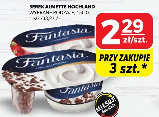 Jogurt fantasia promocja w Top Market