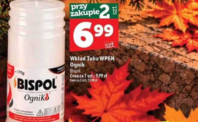Wkład Tuba WP6N Ognik Bispol promocja w TOPAZ