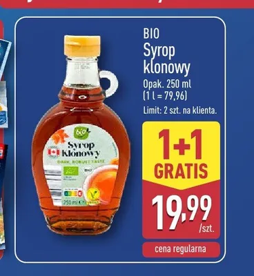Syrop klonowy Bio promocja w Aldi