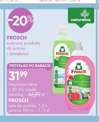 Żel do prania owoc granatu Frosch promocja w Super-Pharm