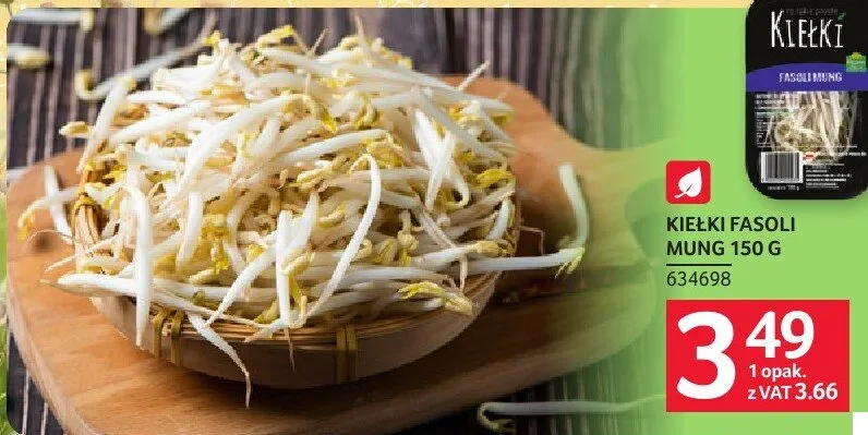 Kiełki fasoli mung promocja w Selgros