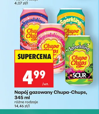 Napój gazowany Chupa-Chups Bubble Gum promocja w Biedronka
