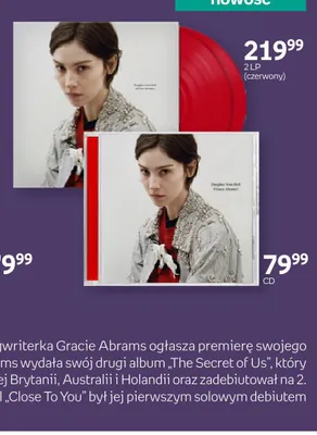 Płyta CD Gracie Abrams Daughter From Hell promocja w Empik