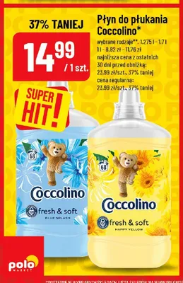 Płyn do płukania Coccolino promocja w POLOmarket