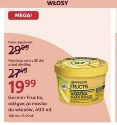 Odżywcza maska do włosów Garnier Fructis promocja w Rossmann