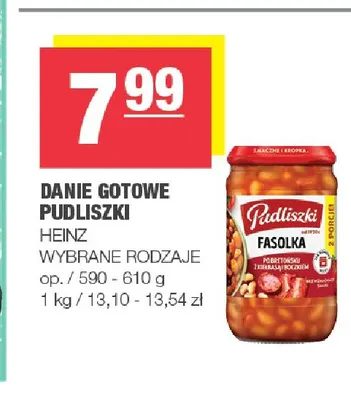 Danie gotowe Pudliszki Heinz promocja w SPAR
