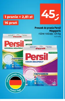 Proszek do prania Persil Color Megaperls promocja w Dealz