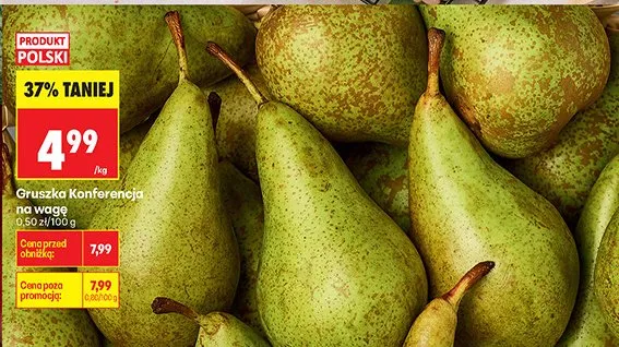 Gruszka Konferencja na wagę promocja w Biedronka