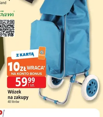Wózek na zakupy 40 l promocja w Leclerc
