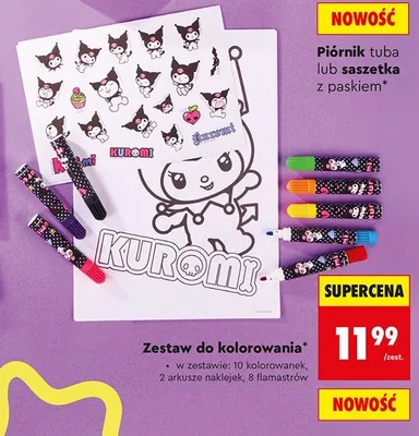 Zestaw do kolorowania St. Majewski Kuromi promocja w Biedronka