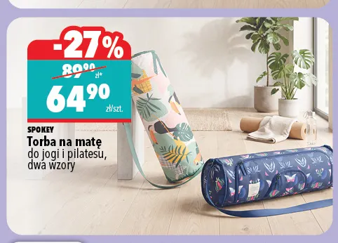 Torba na matę do jogi i pilatesu Spokey promocja w Biedronka Home