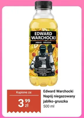 Napój niegazowany Edward Warchocki jabłko-gruszka promocja w Dino