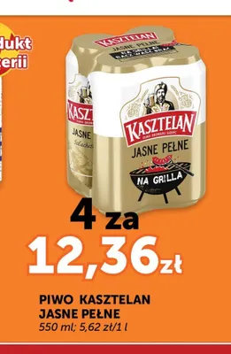 Piwo Kasztelan Jasne Pełne promocja w Groszek