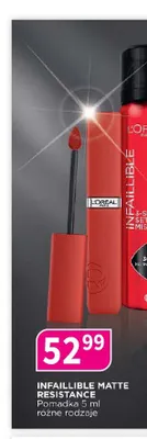 Pomadka L'Oréal Paris Infaillible Matte Resistance promocja w Drogerie Polskie