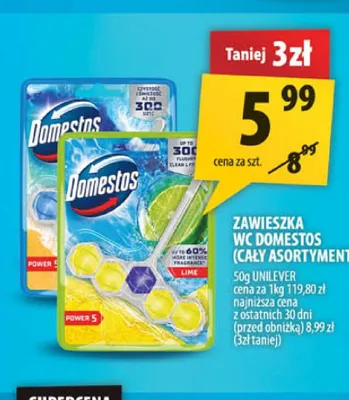 Zawieszka WC Domestos Power 5 Ocean promocja w Arhelan