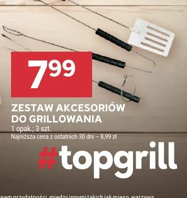 Zestaw akcesoriów do grillowania 3-pak promocja w Stokrotka
