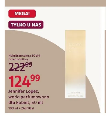 Woda perfumowana dla kobiet Jennifer Lopez promocja w Rossmann