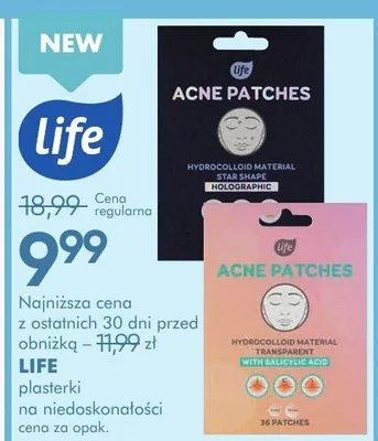 Plastry na niedoskonałości Life Acne Patches promocja w Super-Pharm