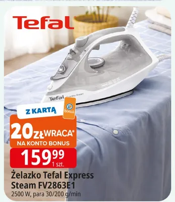 Żelazko Tefal Express Steam FV2863E1 promocja w Leclerc