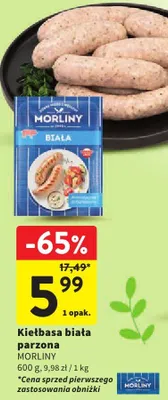 Kiełbasa biała parzona promocja w Intermarche