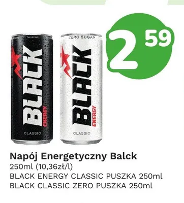 Napój energetyczny Black Energy Classic promocja w Limonka