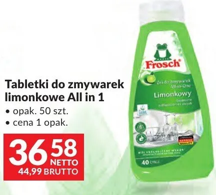 Tabletki do zmywarek limonkowe All in 1 promocja w Makro