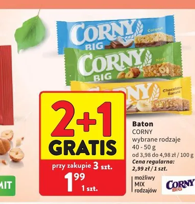 Baton CORNY BIG Coconut promocja w Intermarche