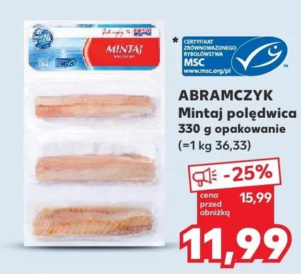 Mintaj filet Jedwica promocja w Kaufland