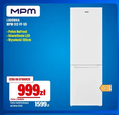 Lodówka MPM-312-FF-59 Mpm promocja w RTV EURO AGD