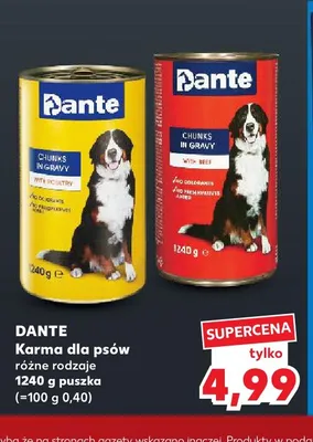 Karma dla psów Dante promocja w Kaufland